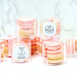 Party Favor Vegan Macaron Gift Box | Pick Your Flavors | Beautiful Centerpiece For Your Guests to Admire