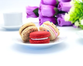12 Pack Gluten free macarons. Birthday Collection