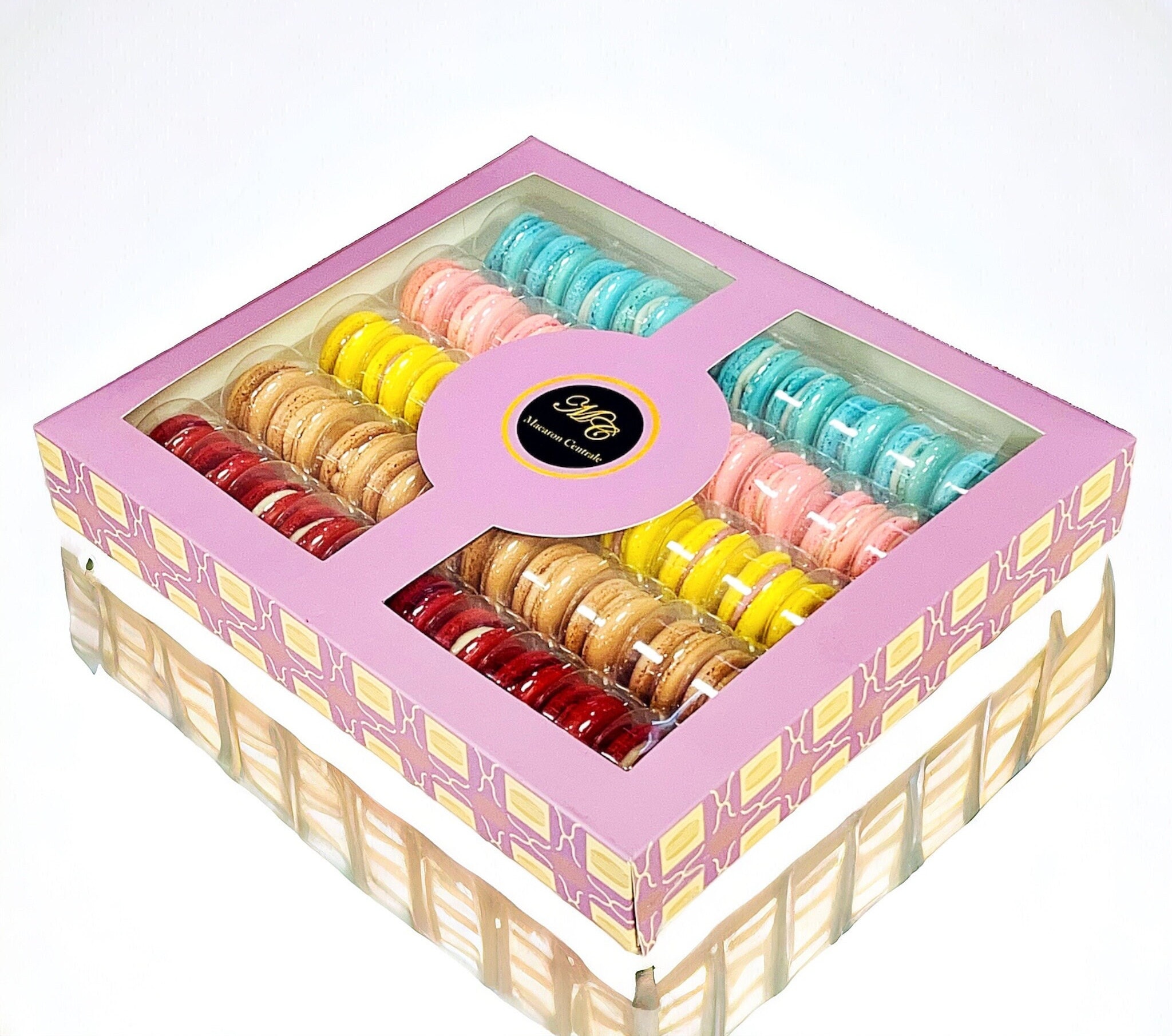 50 Pack Assortment French Macarons | Customizable Gift Set