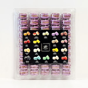 50 Pack Chocolate Hazelnut and Dates French Macaron Value Pack
