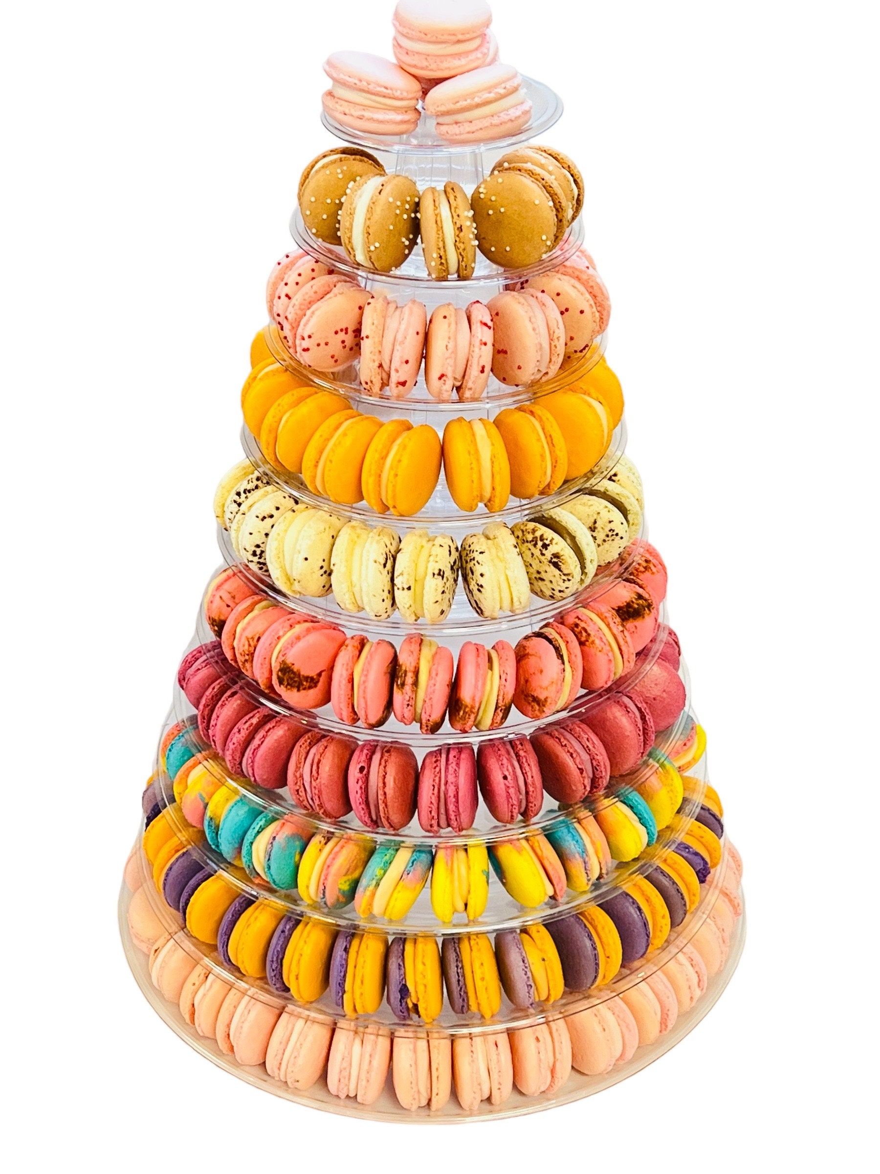 10 Tier Macaron Tower With Protective Case | Adjustable and