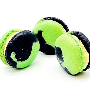 Caramel Honeydew Macarons (6 Pack) | Ideal for celebratory events.