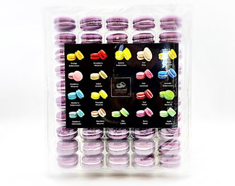 50 Pack Ube  French Macaron Value Pack