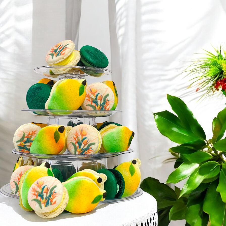 The Ultimate Mango Dessert Tower – Sweet & Stylish! - Macaron Tower Included