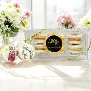 Vegan Mother&#39;s Day Macaron Gift Box | 6 & 12 Pack | a perfect gift for moms