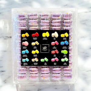 50 Pack Taro Cloud Puff French Macarons Value Pack