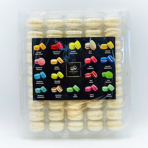 50 Pack Vanilla  French Macaron Value Pack