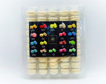 50 Pack Vanilla  French Macaron Value Pack