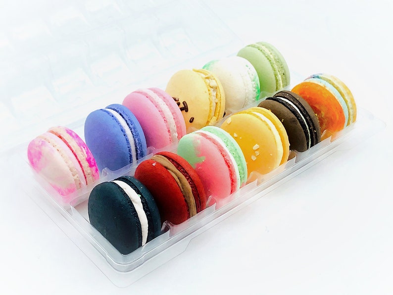 Surprise Me 12 Pack Vegan French Macarons Set , Dairy Free 12 Different Flavors of Fun image 7