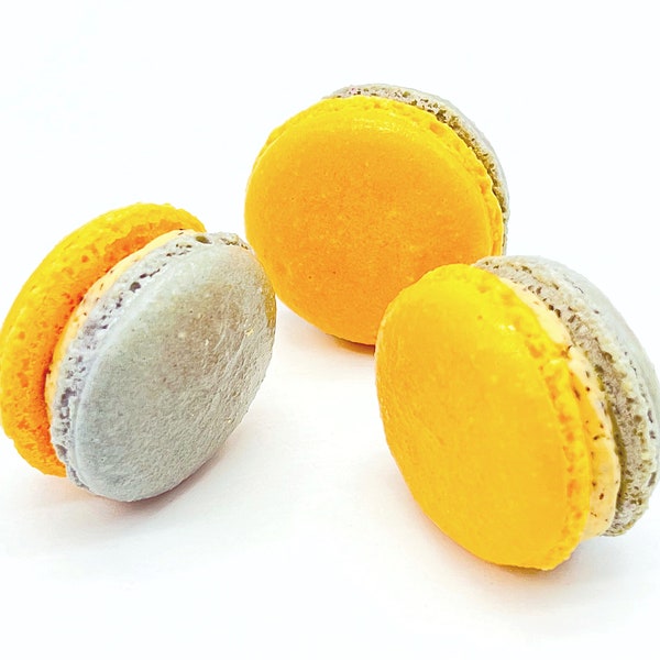 6 Pack Orange Earl Grey French Macarons