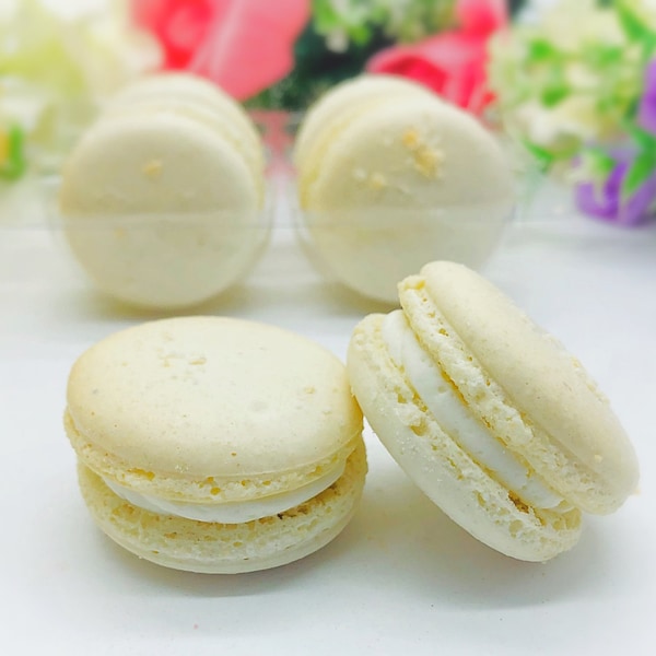 Coconut  French Macarons | Perfect for your next celebratory events.