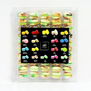 50 Pack Mango Coconut  French Macaron Value Pack