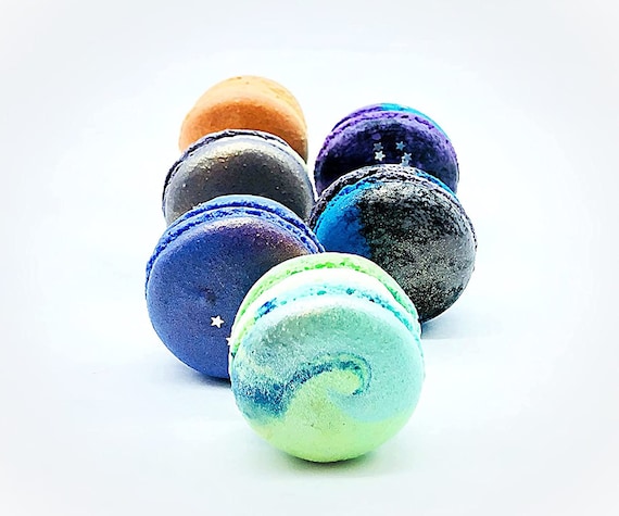 24 Pack Assorted Macaron, the Space Collection | Great for