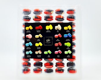 50 Pack Strawberry Licorice  French Macaron Value Pack