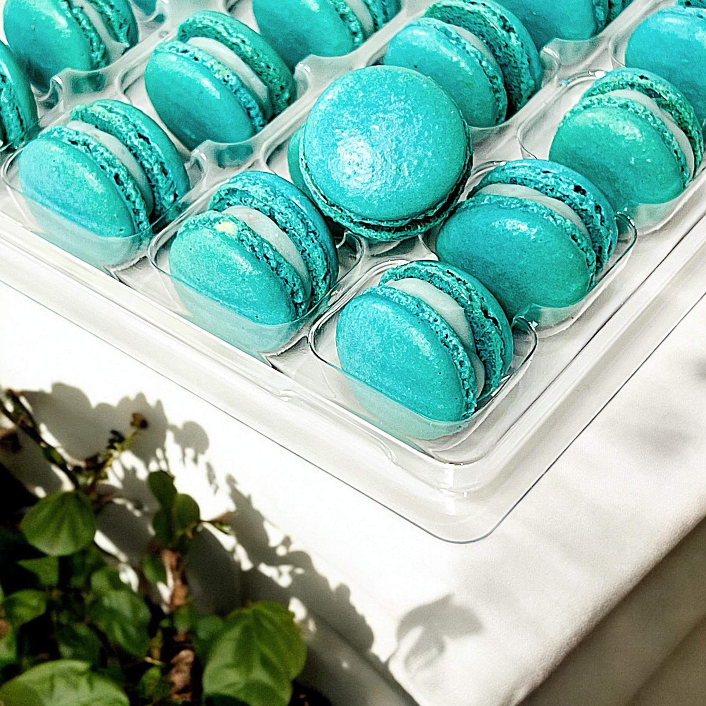 Blueberry Mini Macarons - Perfect for Decorating Cupcakes, Cakes, Ice Cream, and More!