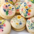 Pastel Wildflower French Macaron Set