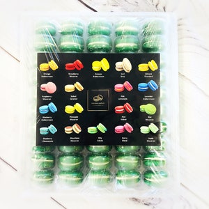 50 Pack Lime French Macaron Value Pack