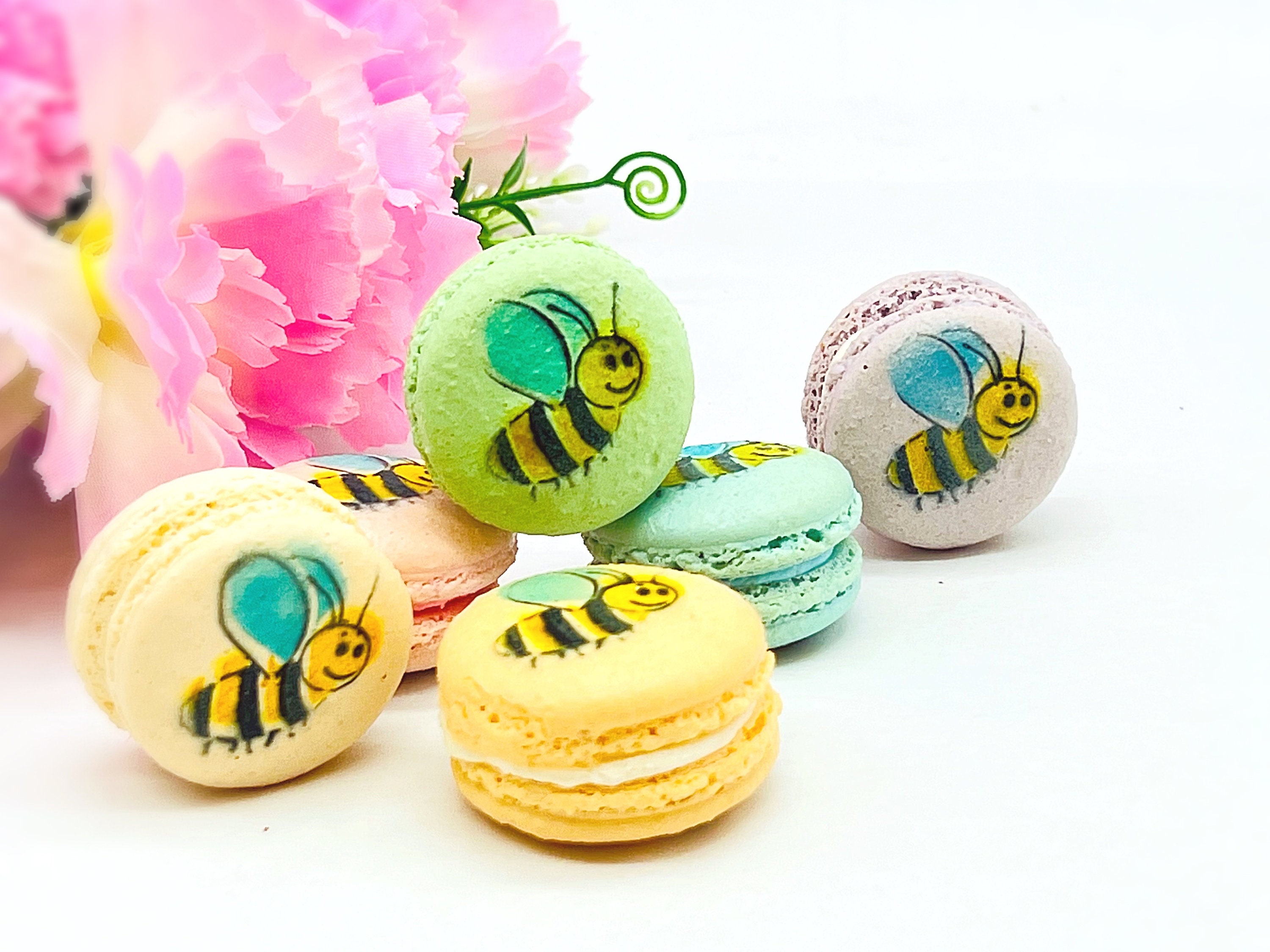 Bumblebee French Macarons Available in 6 12 & 24 Pack Etsy