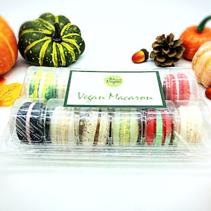 Surprise Me 12 Pack Vegan French Macarons Set , Dairy Free 12 Different Flavors of Fun image 9