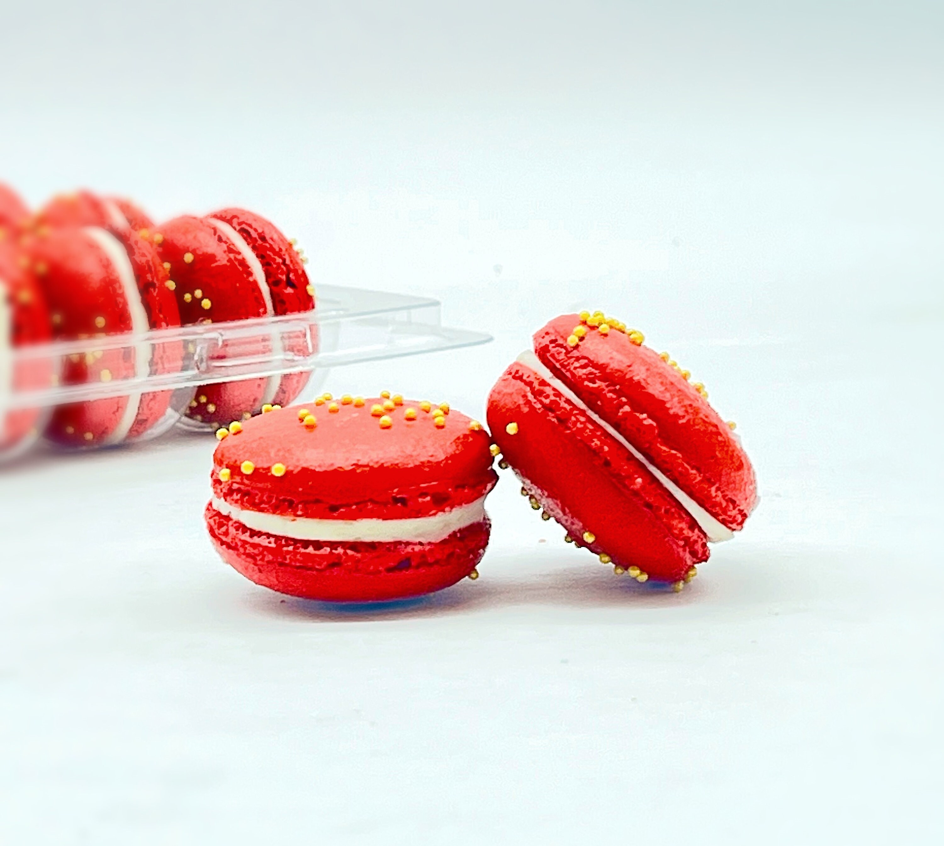 Vanilla Milk Jam Macarons 6 Pack Ideal for Celebratory Etsy