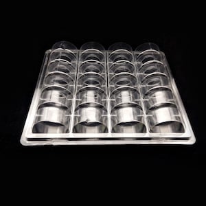 24 Cavities Macaron Clamshell PET Perfect for Macaron Ice Cream or Ice Cream Sandwich