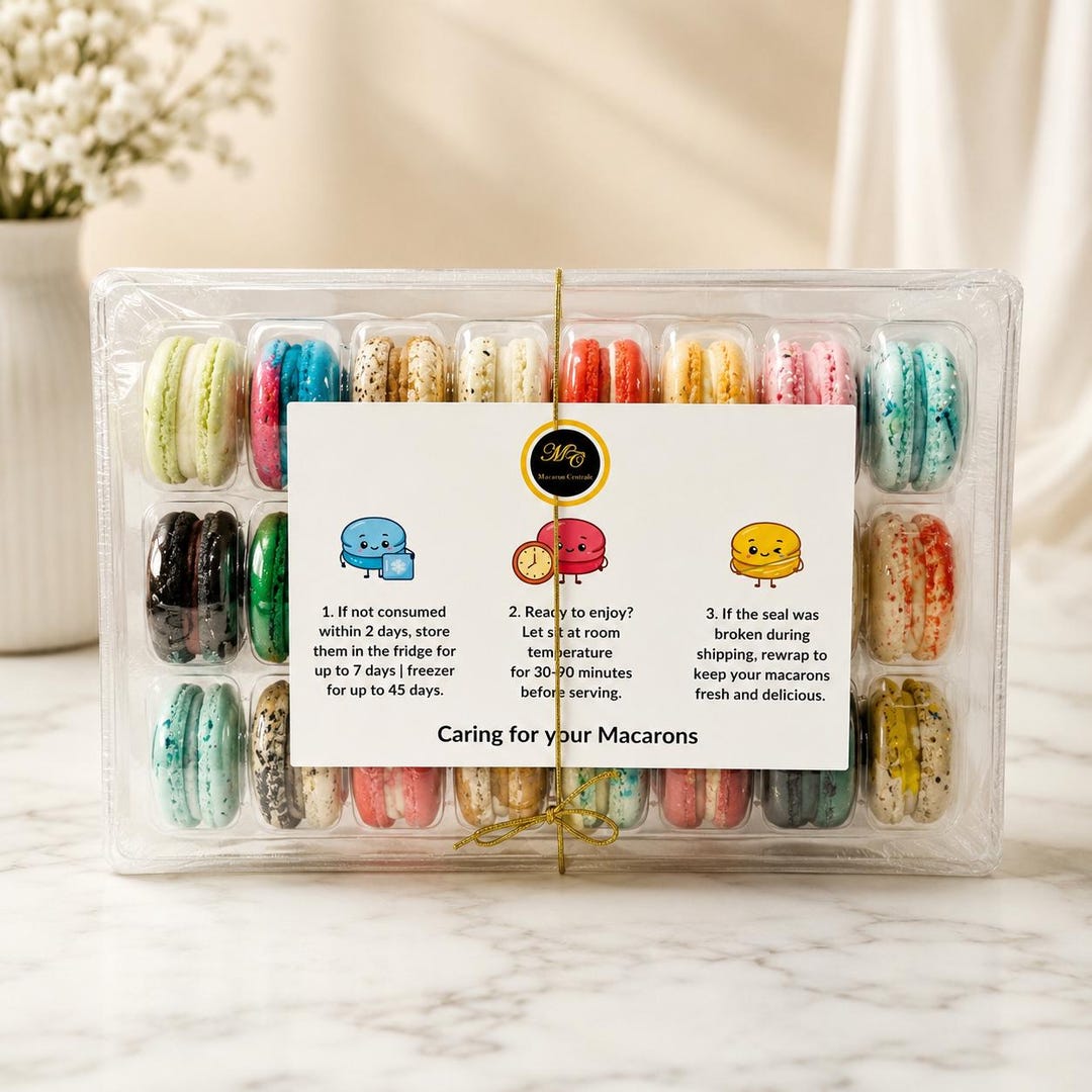 24-Pack Surprise Me Macaron Set with Flavor Guide
