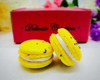 6 Pack  Passion Fruit Macarons