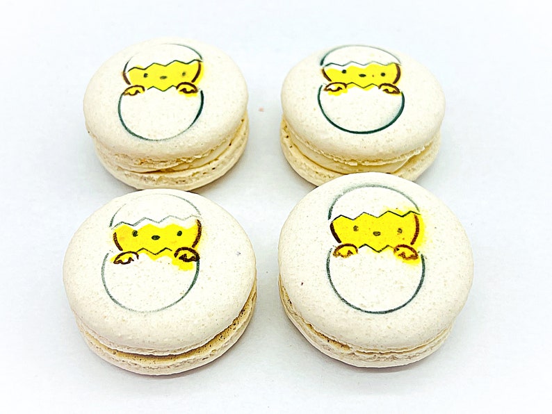 Vegan Chick Macarons  Vanilla Sea Salt  Available in 4 & 12 image 3
