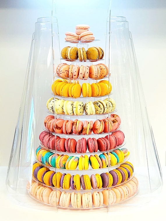 macaron 10 Tier Macaron Tower With Protective Case | Adjustable and