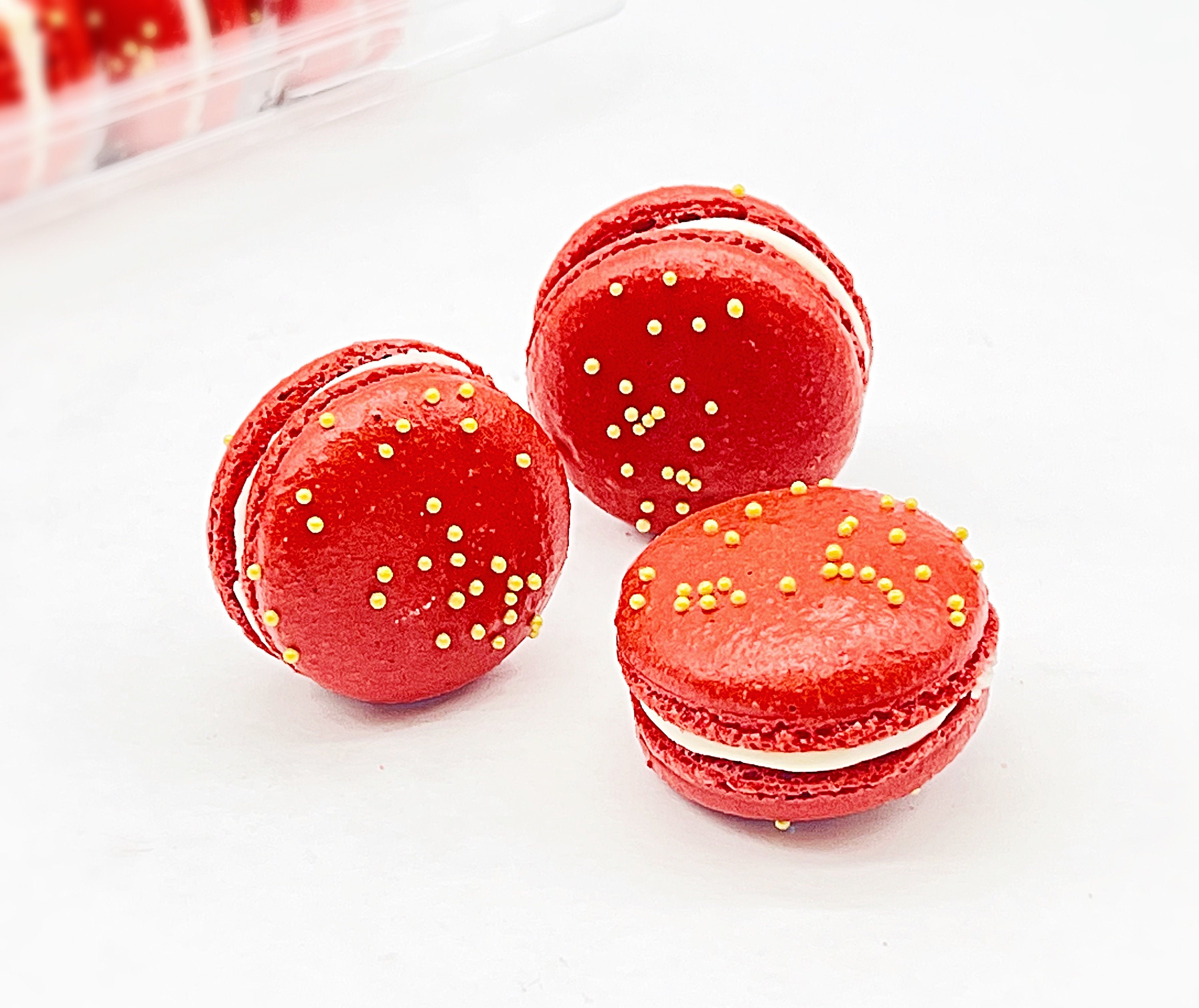 Vanilla Milk Jam Macarons 6 Pack Ideal for Celebratory Etsy