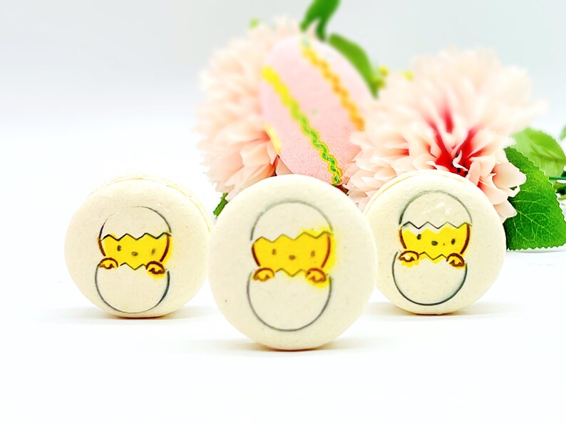Vegan Chick Macarons  Vanilla Sea Salt  Available in 4 & 12 image 1