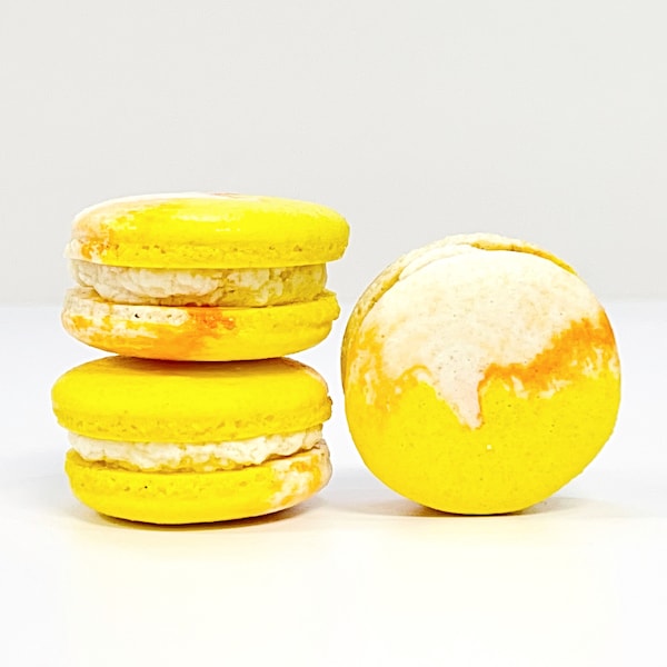 Lemon Vegan Cheesecake Macarons | Available in 4 & 12 Pack|