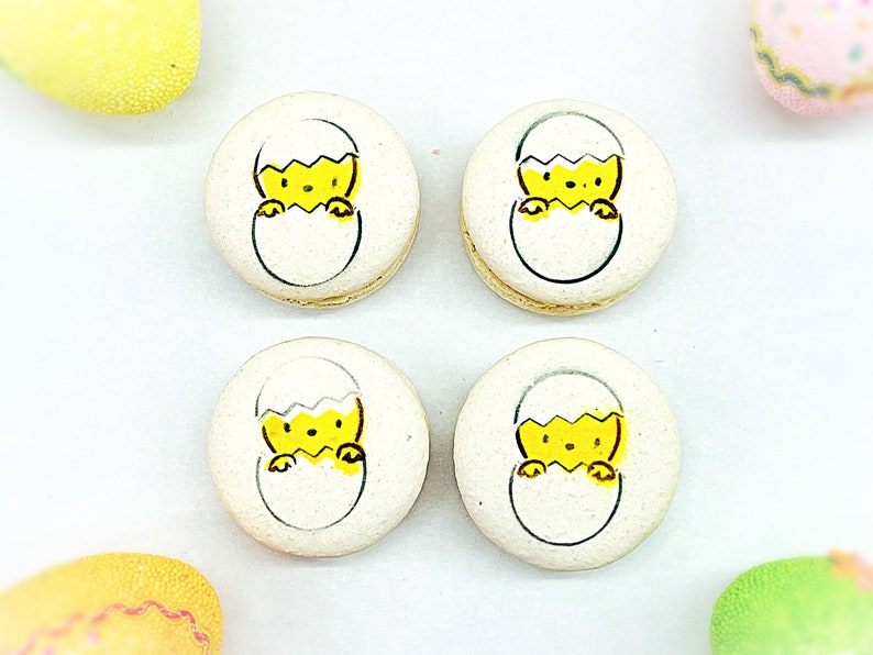 Vegan Chick Macarons  Vanilla Sea Salt  Available in 4 & 12 image 2