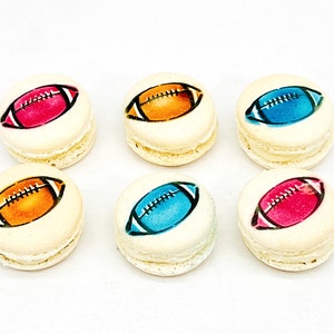 American Football French Macarons | Available in 12 and 24 Pack