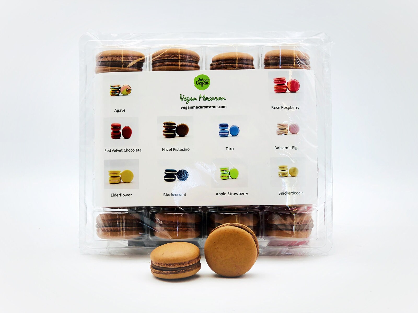 Wholesale Chocolate Vegan Macarons | Available in 24 & 48 Pack | A great addition for your bakery establishment or your next party