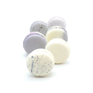 24 Macaron Assortment: The Grey Set, Variety Flavors