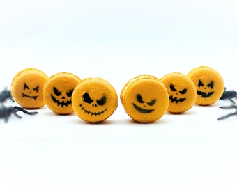 Halloween Pumpkin French Macaron | 6 Value Pack