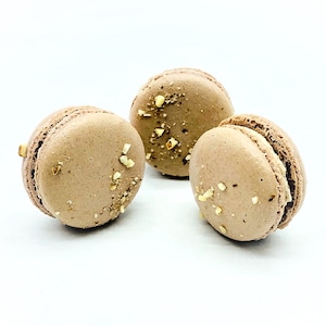 Chocolate Hazelnut French Macarons | Perfect for your next celebratory events.