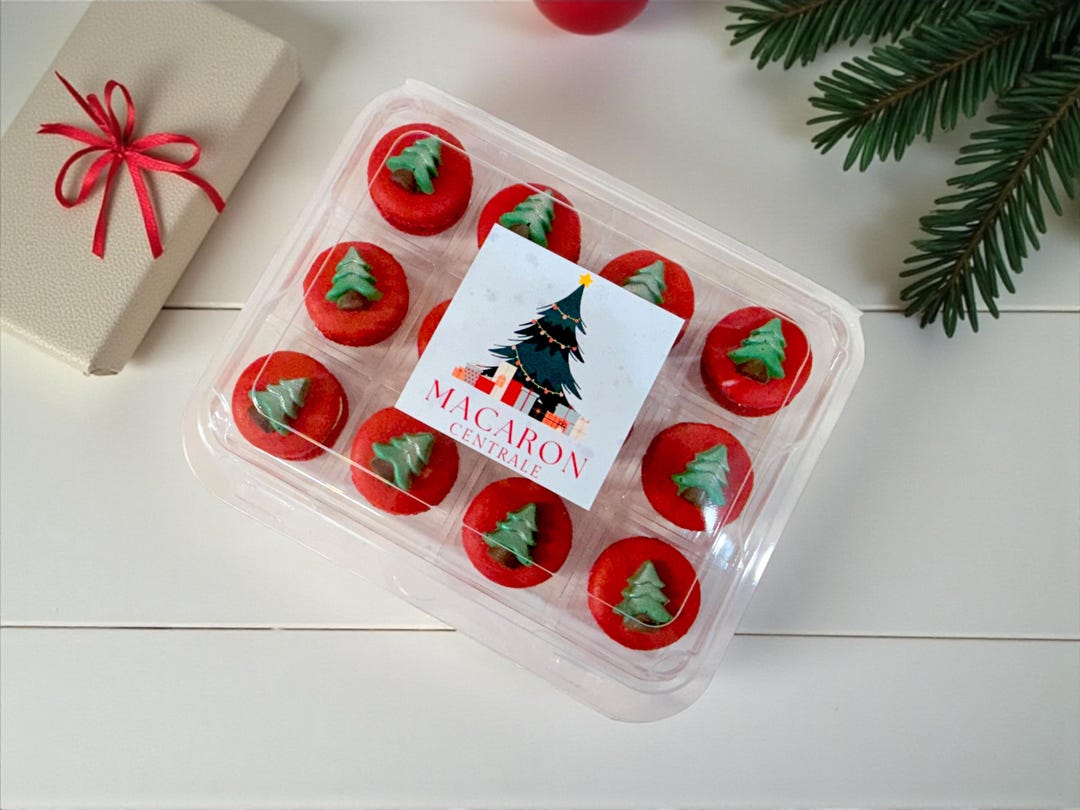 Holiday Tree Chocolate Charm Macaron | Gift-ready Pack - Etsy