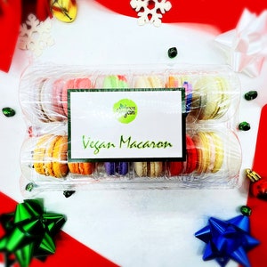 Surprise Me 12 Pack Vegan French Macarons Set , Dairy Free 12 Different Flavors of Fun image 10