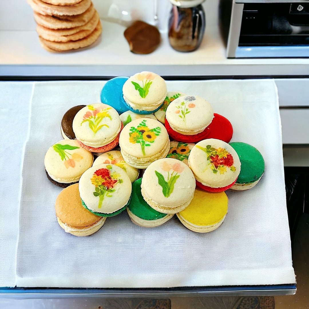 Customizable Blossom Bliss Macaron Assortment | Available in 6, 12 and ...