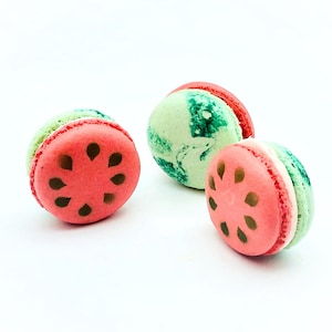 Watermelon Macarons | Ideal for celebratory events.