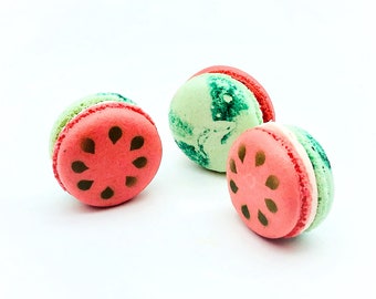 Watermelon Macarons | Ideal for celebratory events.