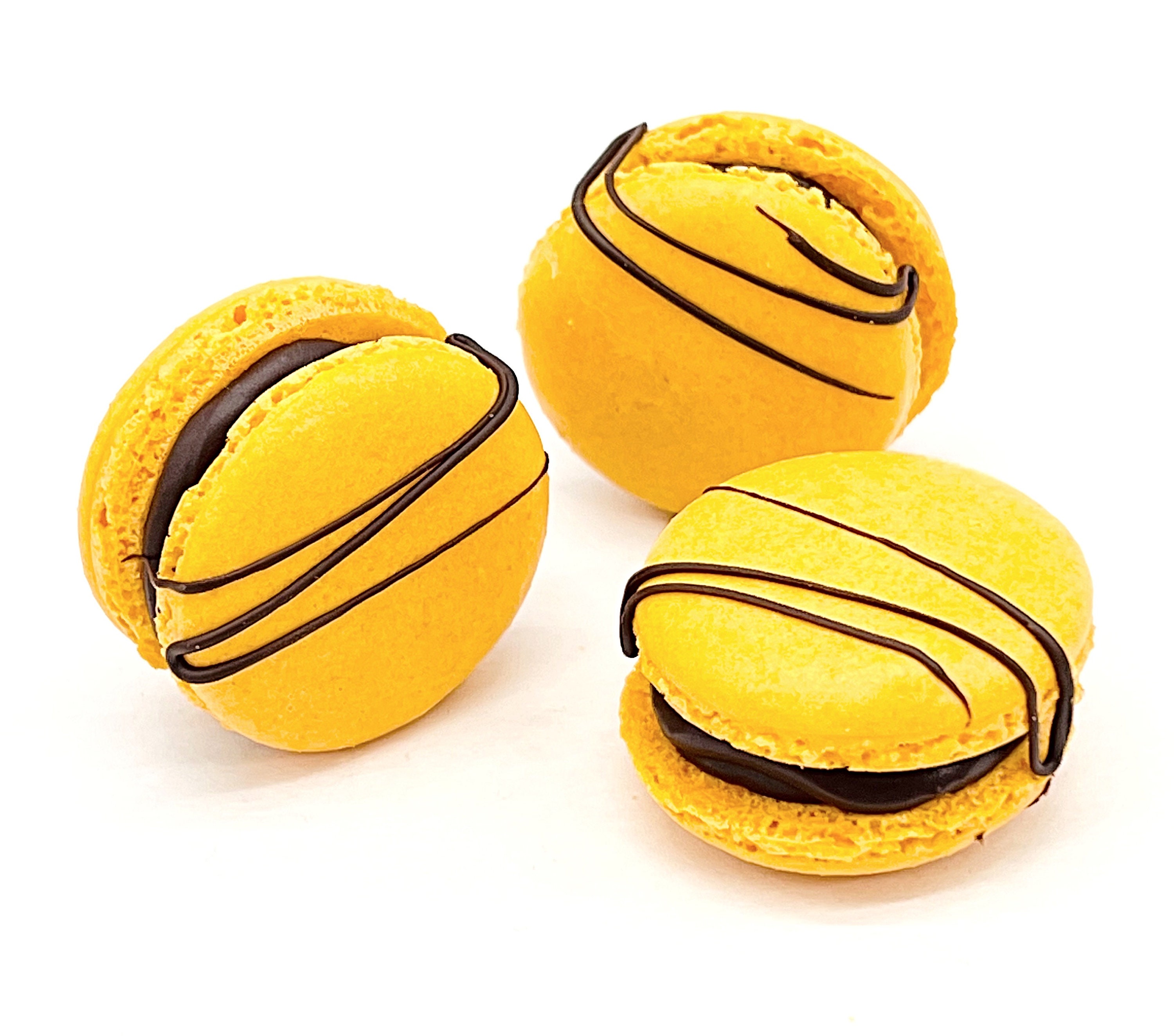 6 Pack Chocolate Marmalade French Macarons Etsy