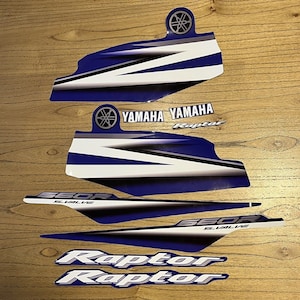 Yamaha Raptor 660 2004 Blue Full Graphics Decals