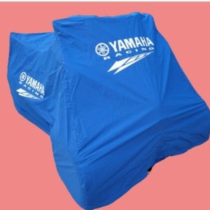 Raptor 700 Blue Cover – Custom-Fit , Waterproof , Yamaha Logos