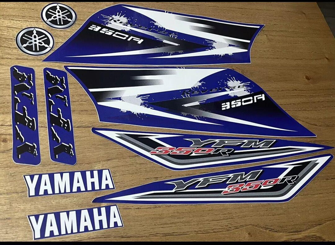 Yamaha Raptor 350 2009-2010 Blue Full Graphics Decals - Etsy