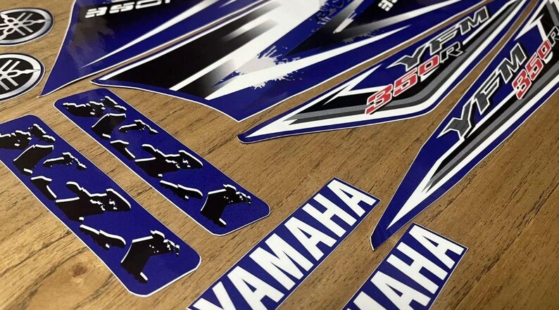 Yamaha Raptor 350 2009-2010 Blue Full Graphics Decals - Etsy