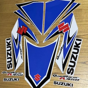 Suzuki LTR450 2006 QuadRacer White Full Graphics Decals