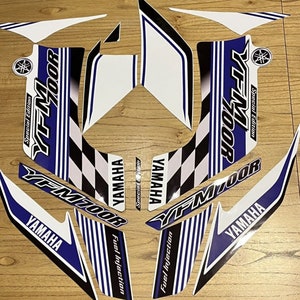 Yamaha Raptor 700 2008 Blue Special Edition Full Graphics Decals